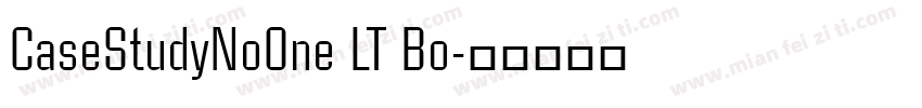 CaseStudyNoOne LT Bo字体转换